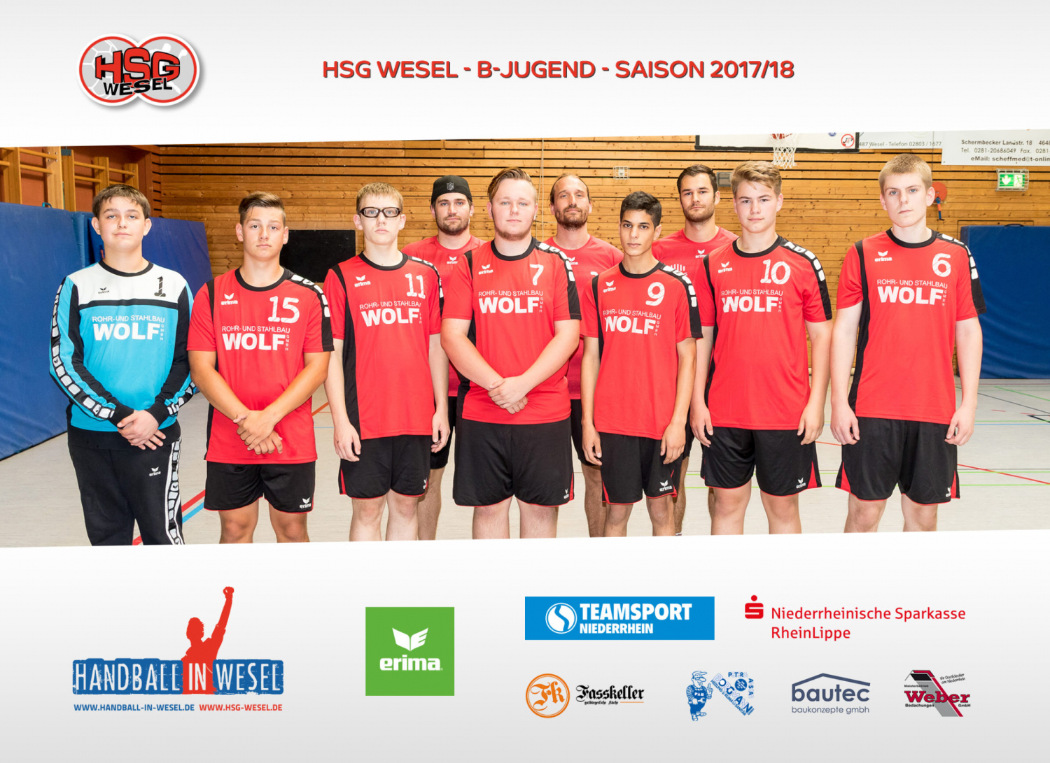 Saison 2017/18 - B-Jugend - HSG Wesel